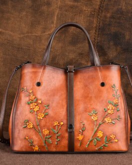 Genuine leather women’s bag, vintage handbag, erase color, original tote bag, high-end feel, large capacity, multi-compartment cross-border foreign trade