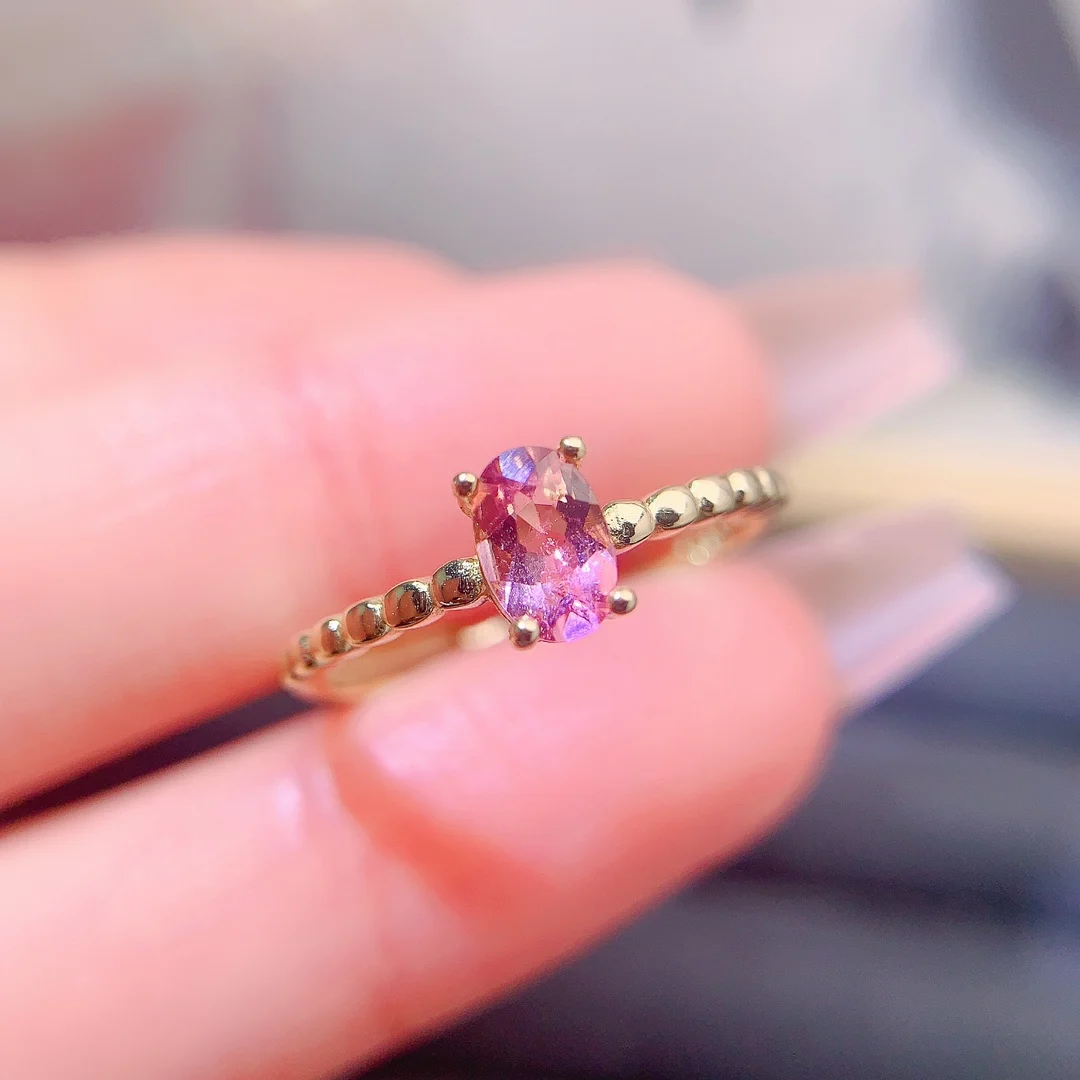 Natural Tourmaline Classic Oval Ring - view 1