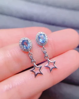 Natural Topaz Luxe Stud Earrings