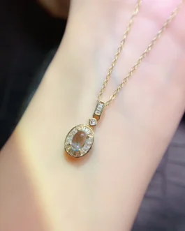 Natural Topaz Drop Pendant