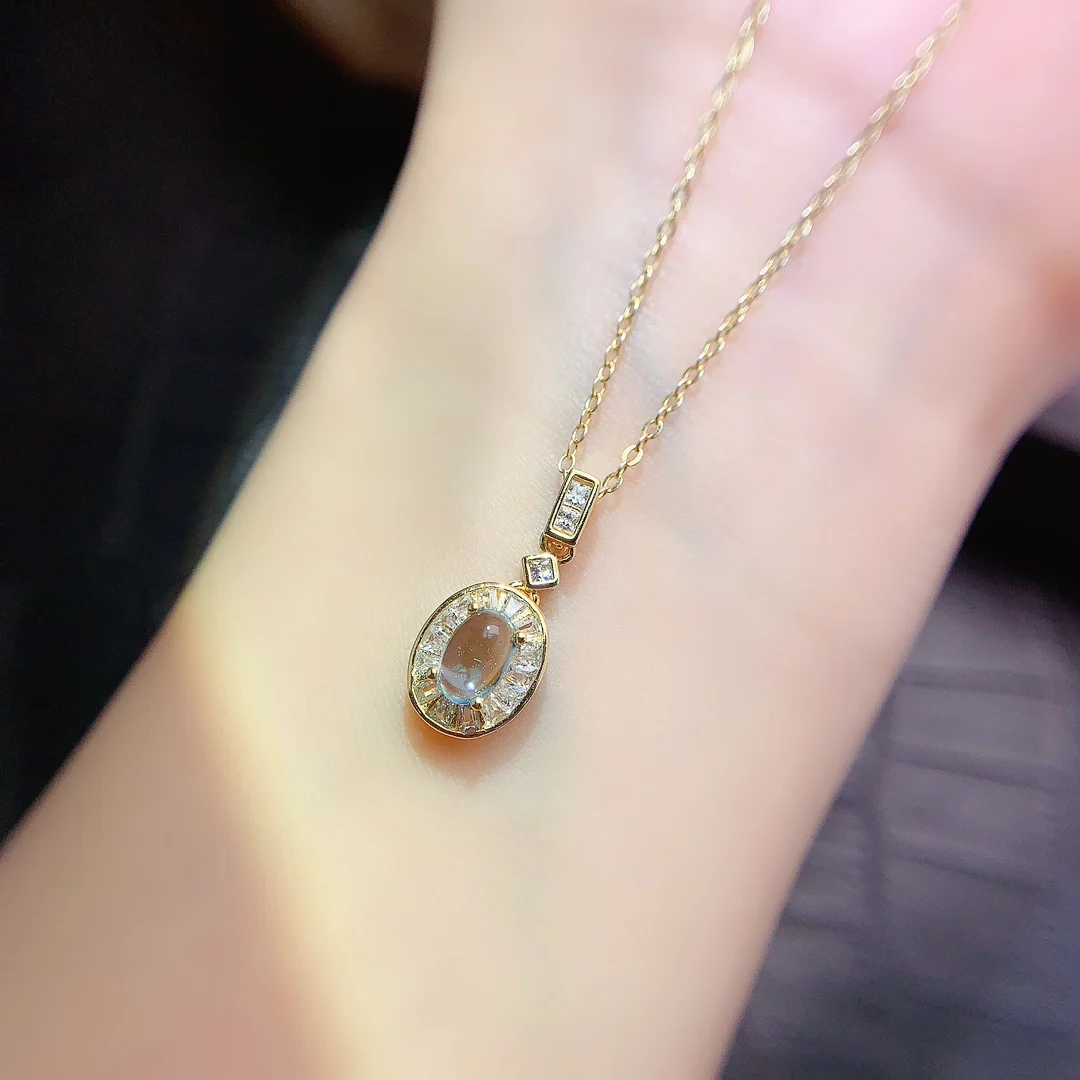 Natural Topaz Drop Pendant - view 1