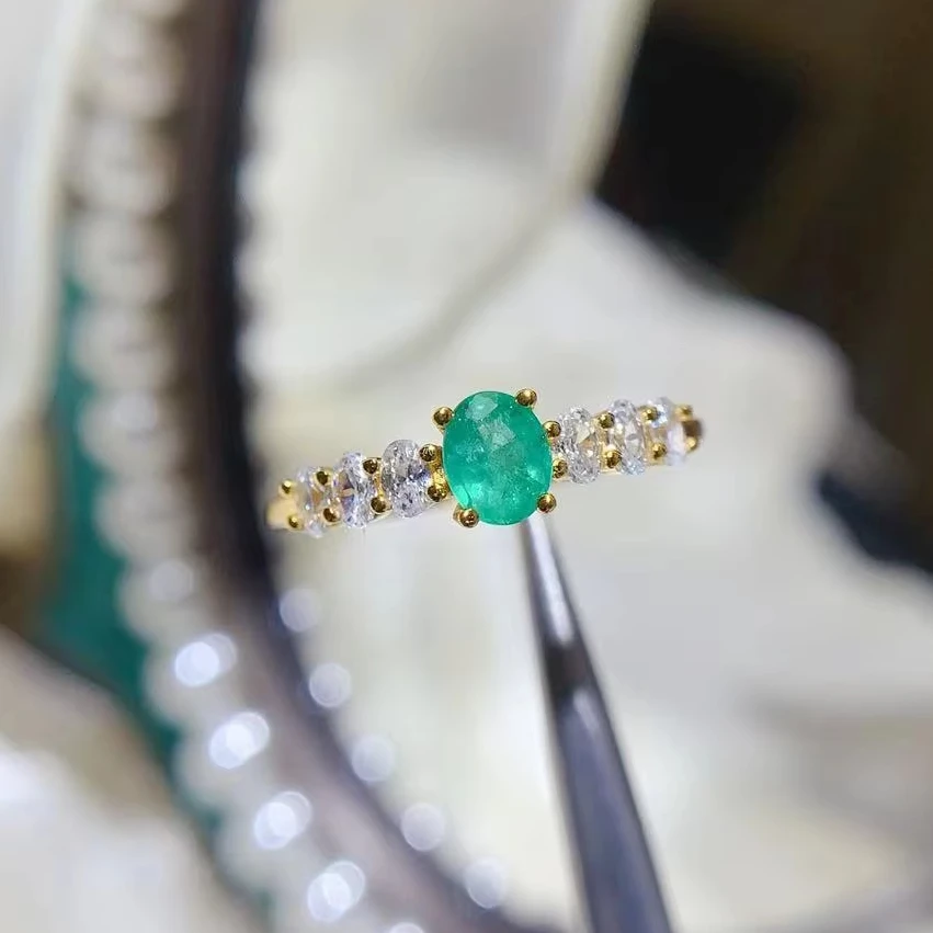 Tapered Accent Gemstone Ring - view 1
