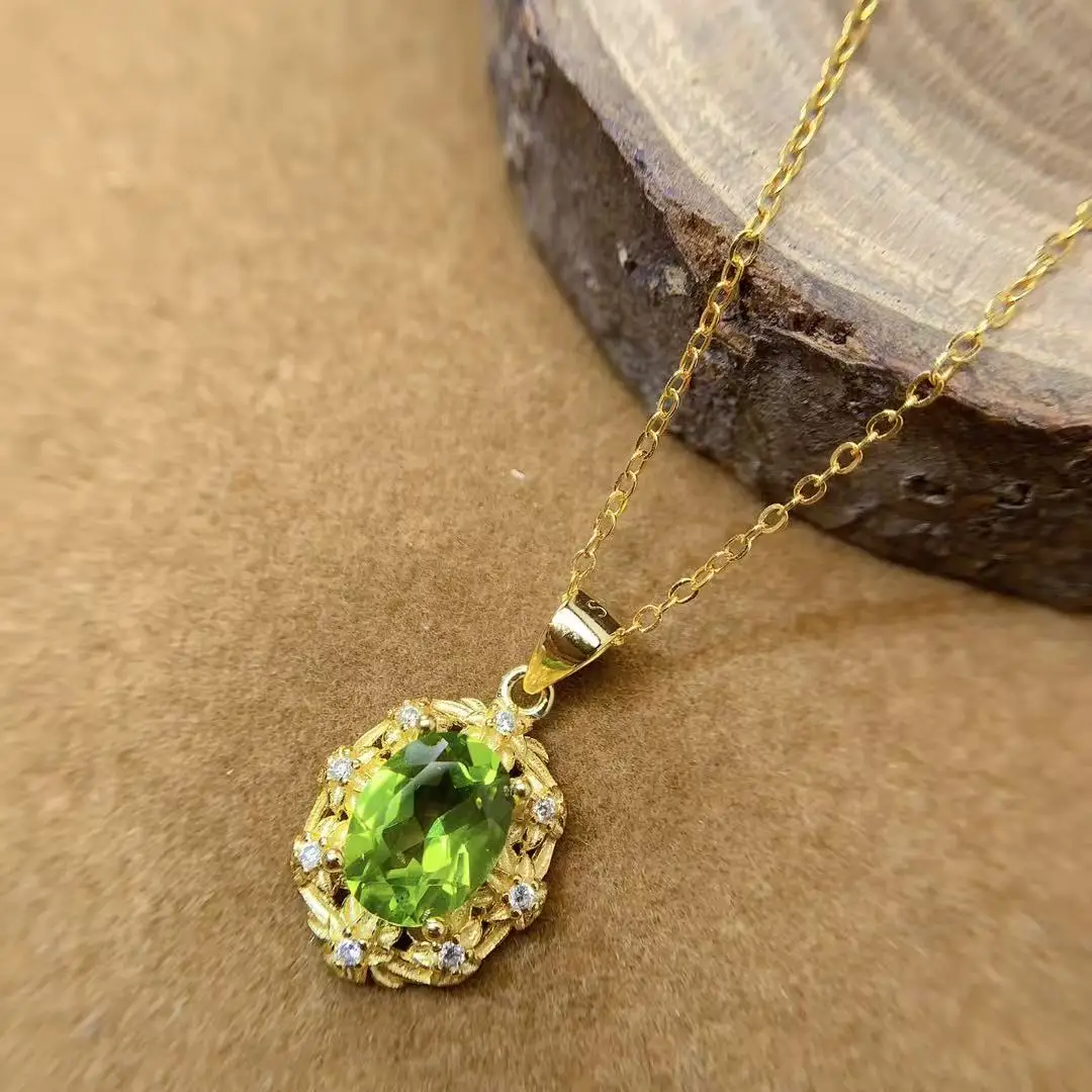 Natural Peridot Bridal Jewelry Set - view 3