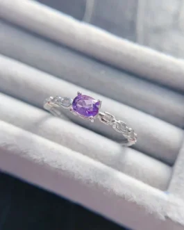 Natural Amethyst Colour Choice Ring