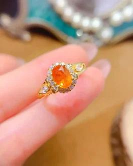 Garnet Dainty Knuckle Ring