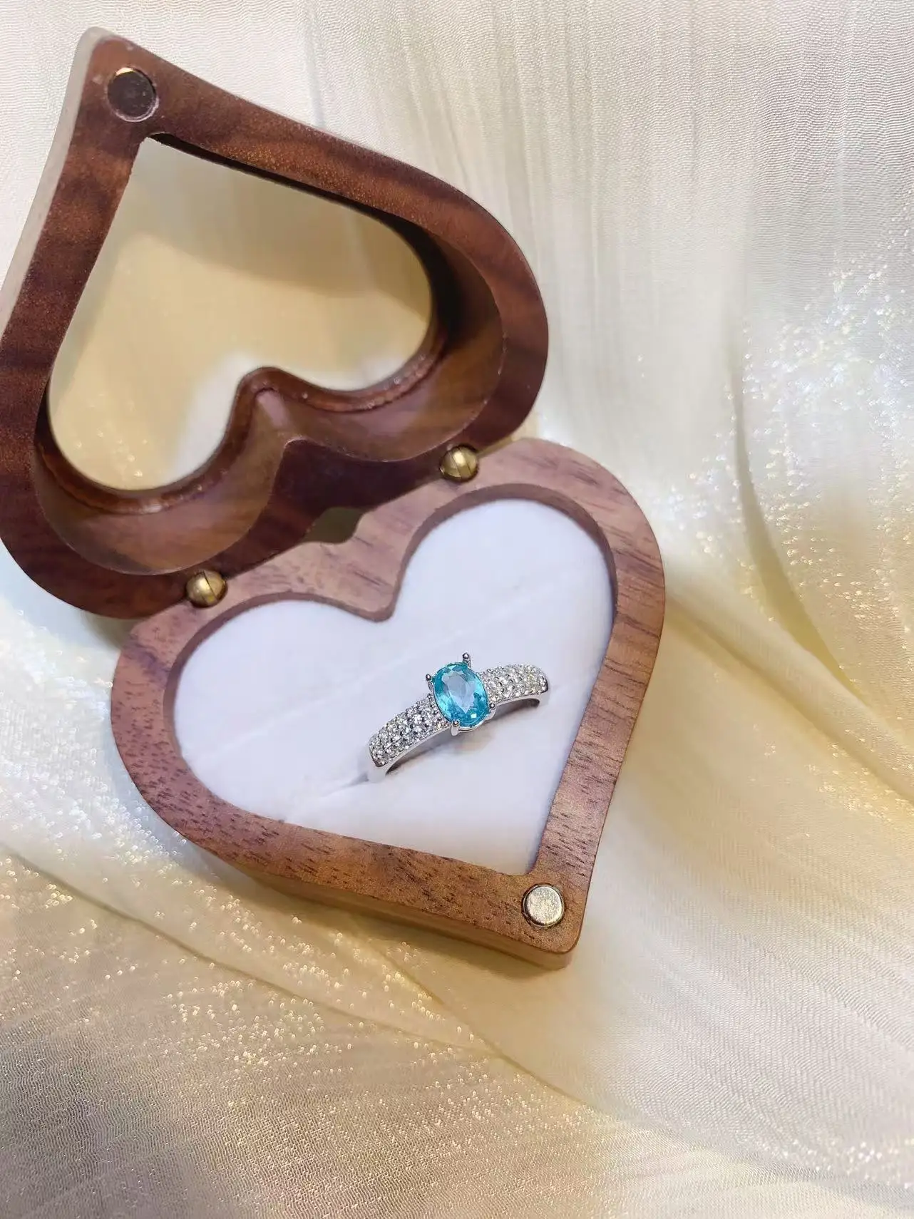 Natural Apatite Vintage Style Ring - view 3
