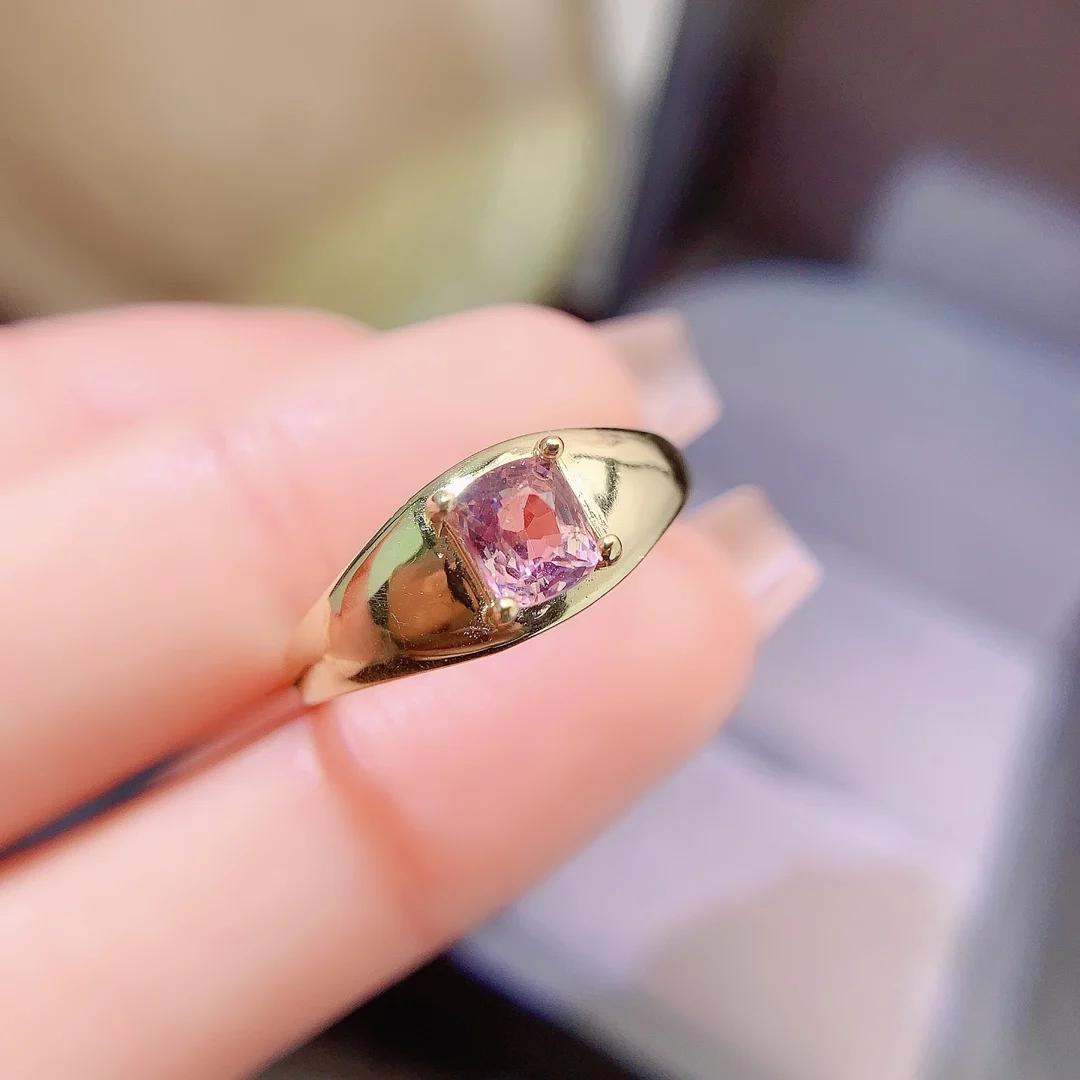 Natural Spinel Vintage Band Ring - view 2