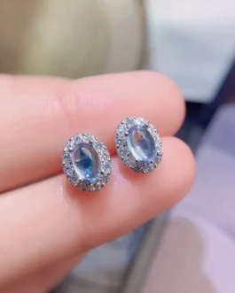 Natural Topaz Stud Earrings