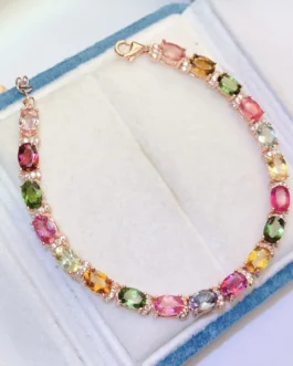 Natural Tourmaline Luxury Bracelet