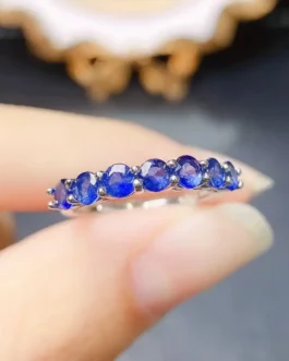 Natural Sapphire Seven Stone Ring
