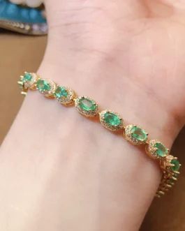 Natural Emerald Classic Tennis Bracelet