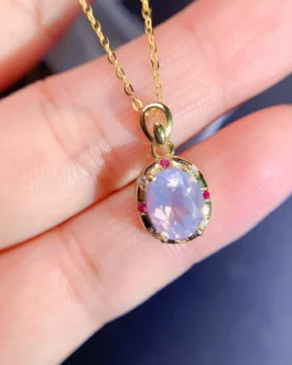 Natural Lavender Cabochon Pendant
