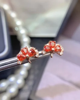Natural Sapphire Aura Stud Earrings