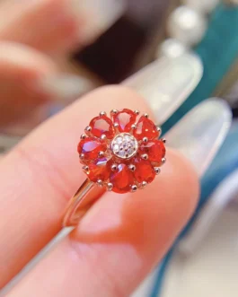 Natural Red Sapphire Vintage Ring