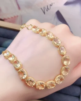 Natural Citrine Elegant Bracelet