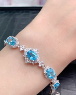 Natural Topaz Dainty Bracelet