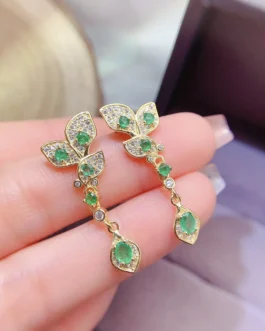 Natural Emerald Stud Earrings