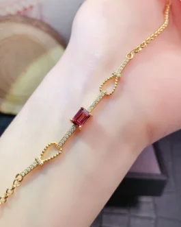 Natural Garnet Timeless Bracelet