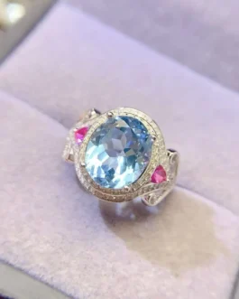 Sky Blue Topaz Accent Ring