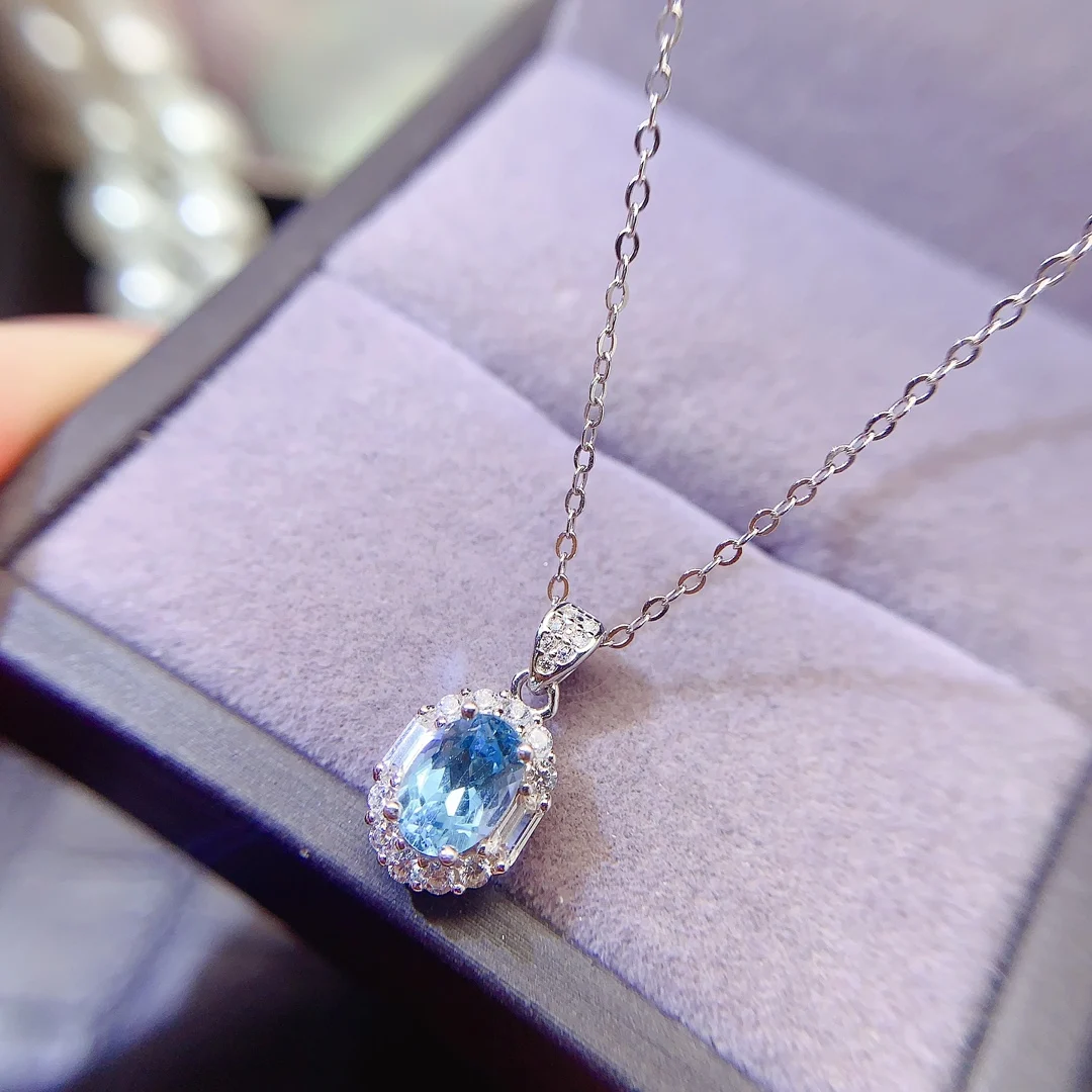 Natural Topaz Teardrop Pendant - view 5