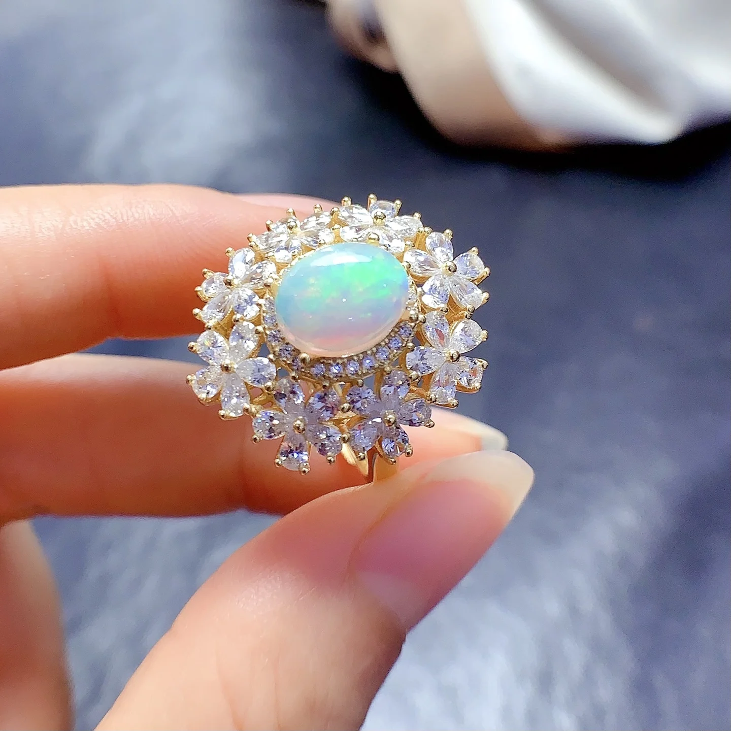 Natural Opal Elegant Jewelry Set - view 4