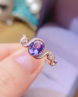Natural Tanzanite Classic Oval Ring