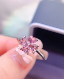Natural Tourmaline Heart Ring