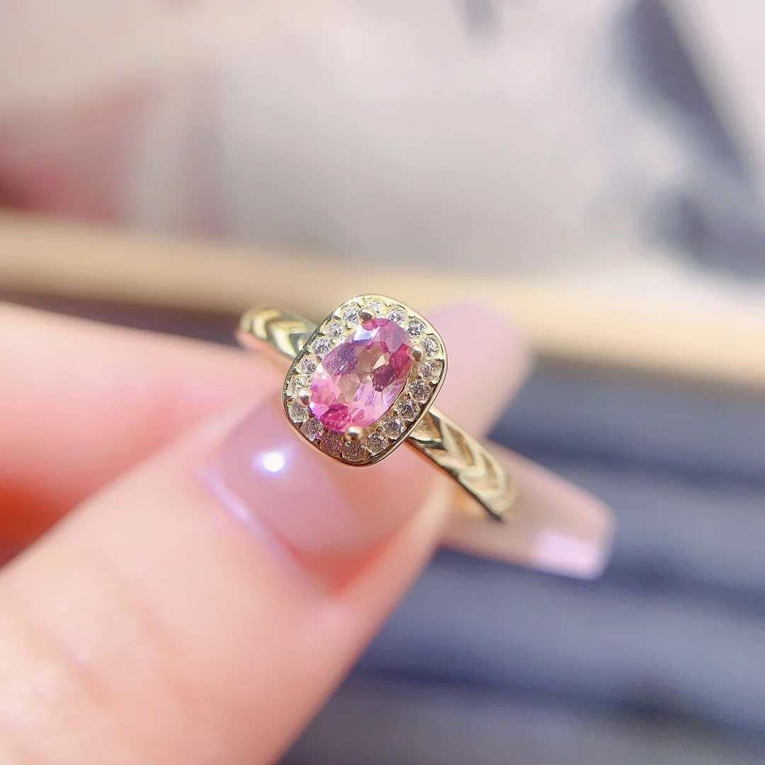 Natural Tourmaline Anniversary Ring - view 1