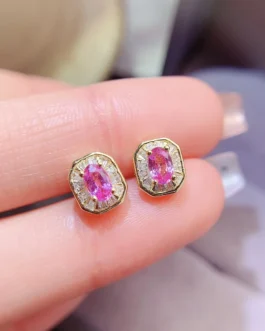 Natural Sapphire Vintage Earrings