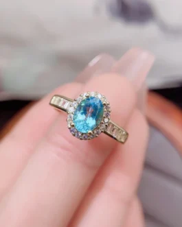 Natural Apatite Classic Oval Ring