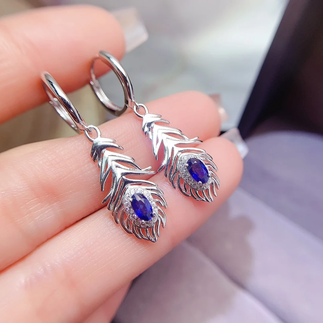 Natural Sapphire Luxe Stud Earrings - view 1