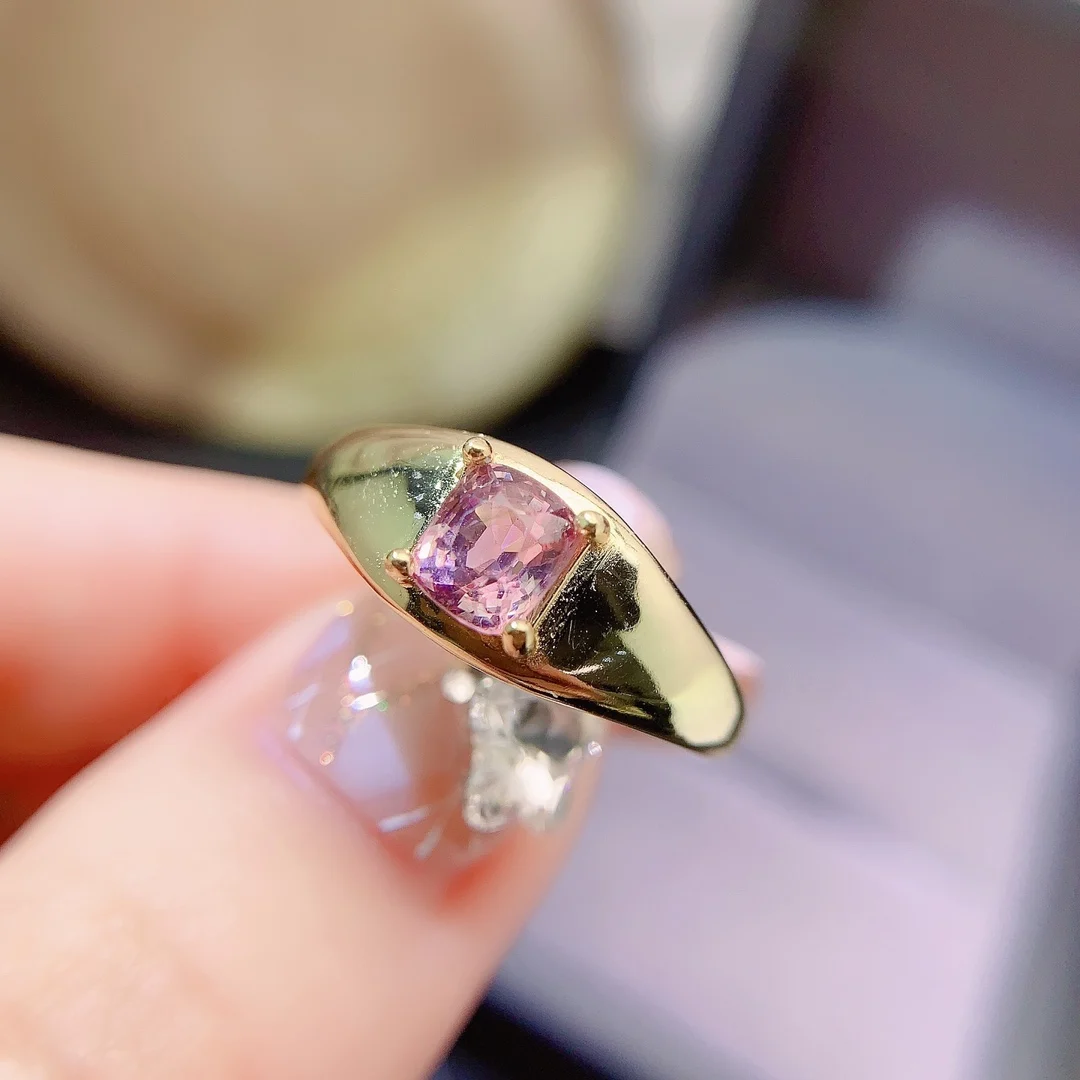 Natural Spinel Vintage Band Ring - view 1