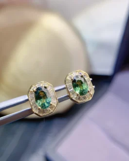 Natural Sapphire Glow Earrings