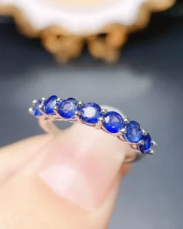 Natural Sapphire Seven Stone Ring