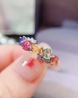 Natural Sapphire Band Ring