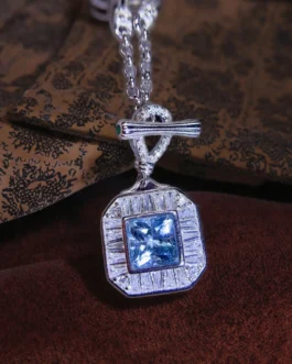 Natural Topaz Toggle Pendant