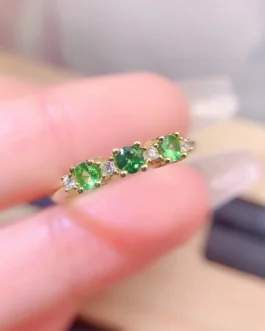 Natural Tsavorite Luxury Oval Ring