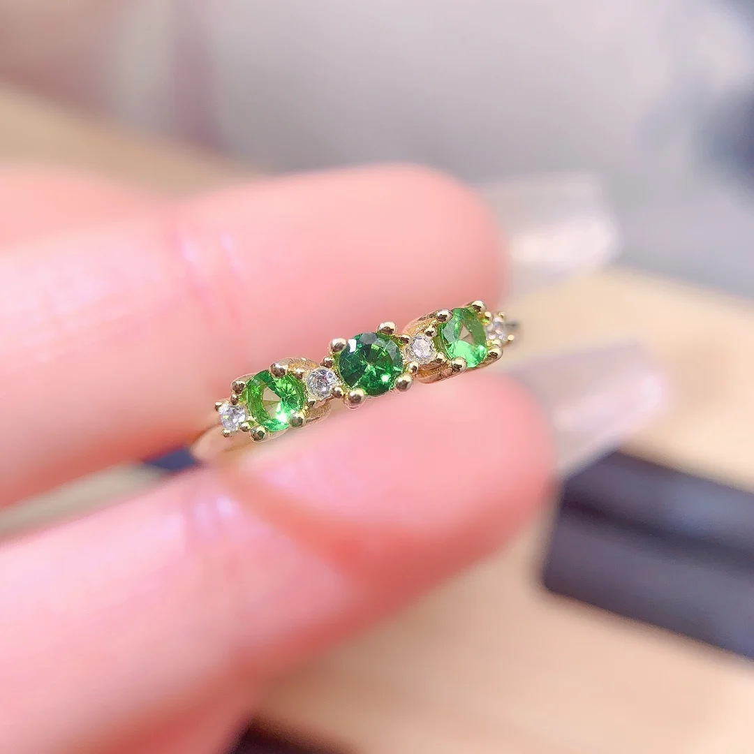 Natural Tsavorite Luxury Oval Ring - view 1