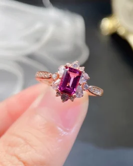 Natural Garnet Classic Jewelry Set