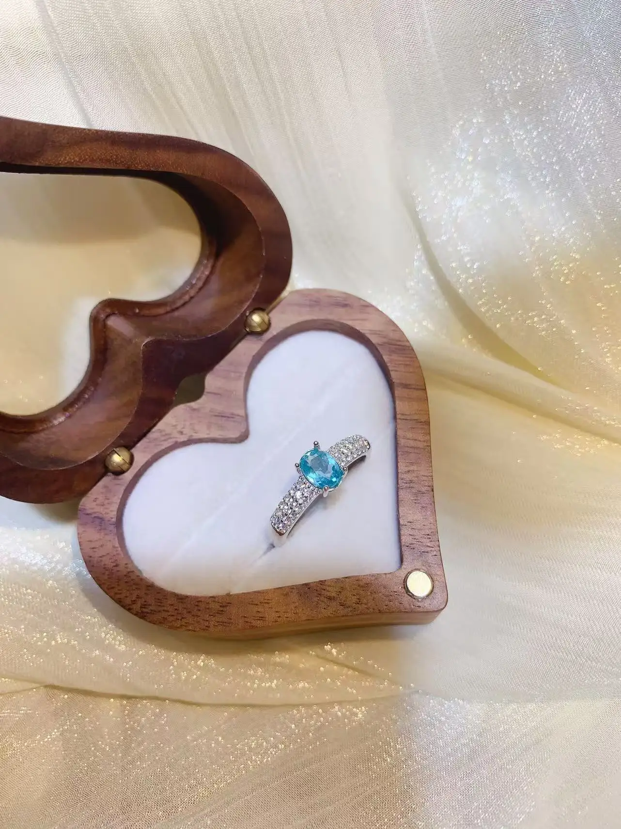 Natural Apatite Vintage Style Ring - view 2