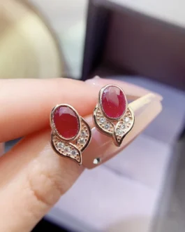 Natural Ruby Earrings