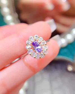 Natural Tanzanite Luxury Jewelry Set
