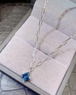 Natural Topaz Dainty Pendant