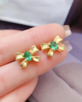 Natural Emerald Petite Jewelry Set