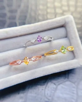 Natural Gemstone Petite Colour Ring