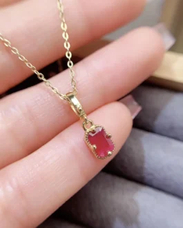Natural Ruby Petite Pendant