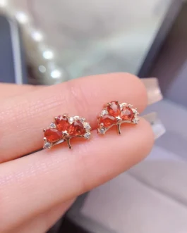 Natural Sapphire Aura Stud Earrings