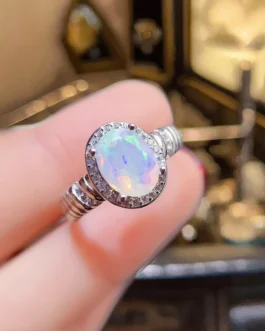 Natural Opal Classic Oval Ring