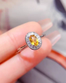 Natural Yellow Sapphire Vintage Ring