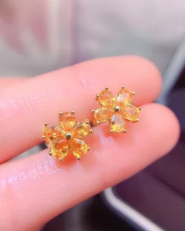Natural Sapphire Vintage Stud Earrings